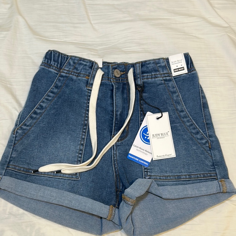 Judy Blue Jean Shorts High-Waisted Blue